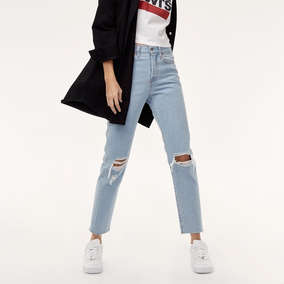 levis wedgie jeans aritzia